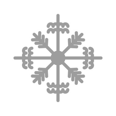 kar tanesi simgesi, yaratıcı tasarım şablonu, vektör illüstrasyonu