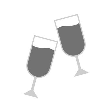 içme gözlüğü simgesi, basit yaratıcı tasarım, vektör illüstrasyonu