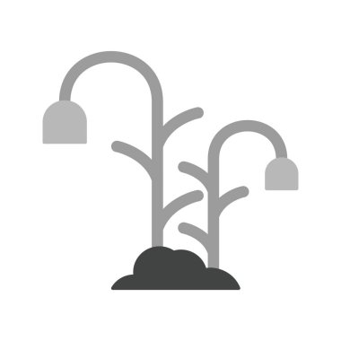  çiçek bitkisi ikonu yaratıcı tasarım şablonu