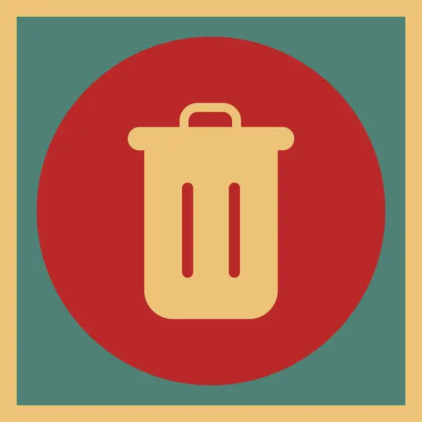 Trash Icon Für Ihr Projekt Vektorillustration — Stockvektor
