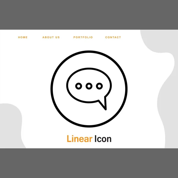 Chat Icon Für Ihr Projekt — Stockvektor