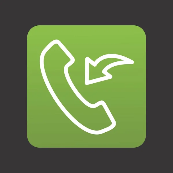 Incoming Call Icon Für Ihr Projekt Vektorillustration — Stockvektor