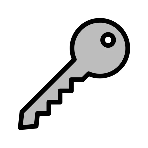 Key Vector Icon Illustration — Stock Vector