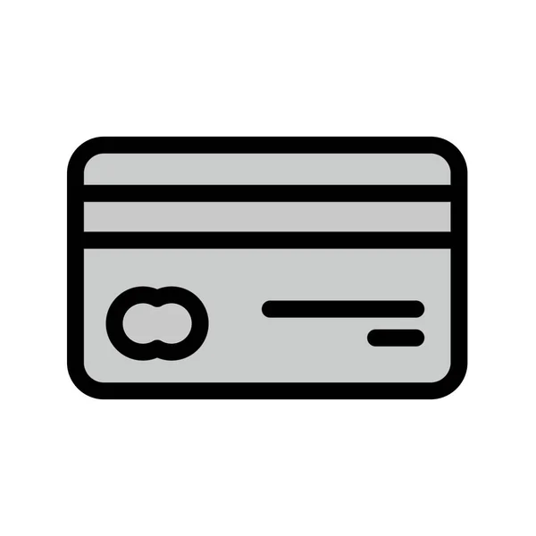 Bankkarte Vector Ico — Stockvektor