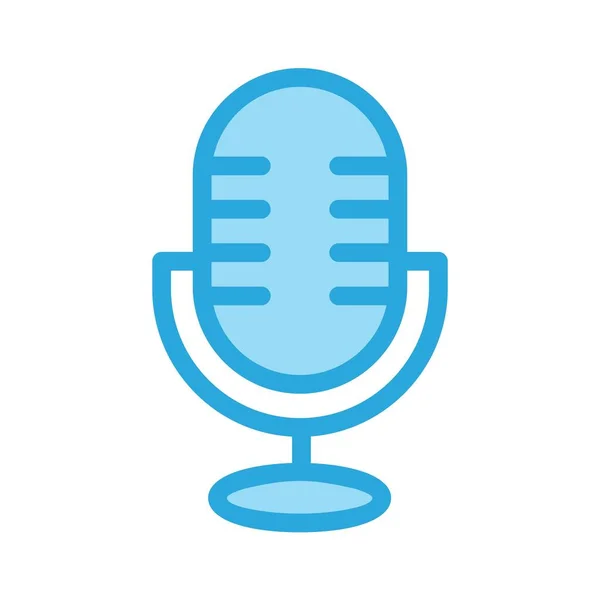 Microphone Icon Vector Illustration — Stock Vector