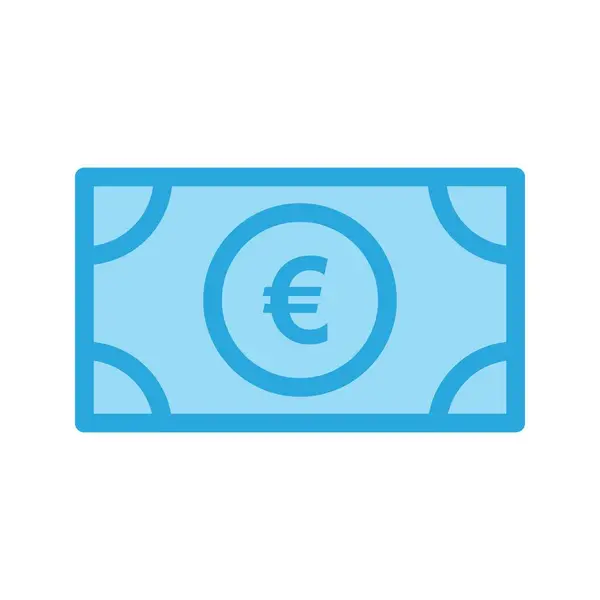 Icono Vector Euro Ilustración — Vector de stock