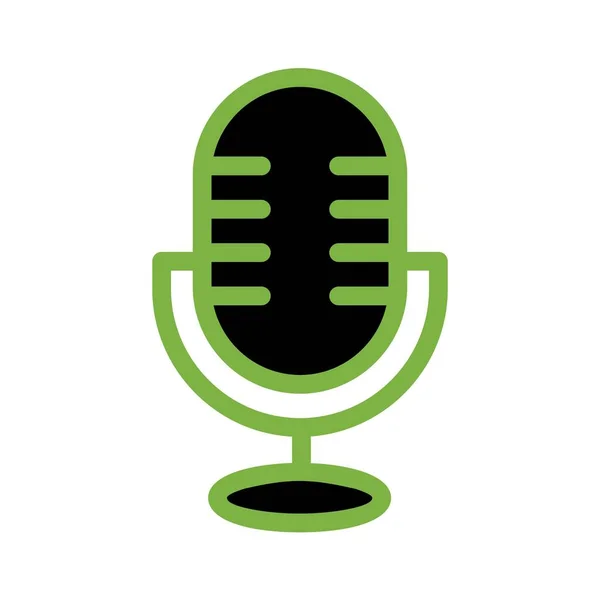 Microphone Icon Vector Illustration — Stock Vector