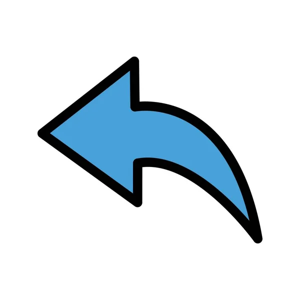 Flèche Gauche Vecteur Ico — Image vectorielle