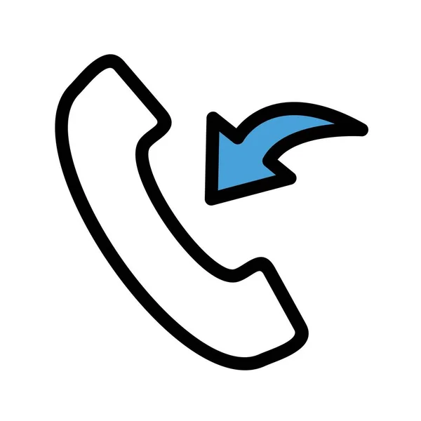 Ankommende Call Vector Icon Illustration — Stockvektor