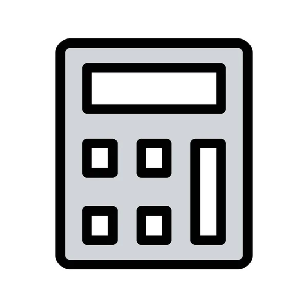 Ilustração Ícone Vetor Calculadora —  Vetores de Stock