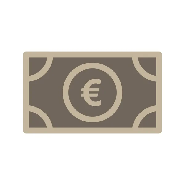 Icône Vectorielle Euro Illustration — Image vectorielle