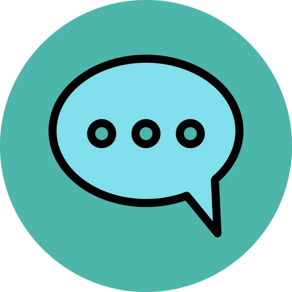 Chat Vector Icon Vector Illustration — 스톡 벡터