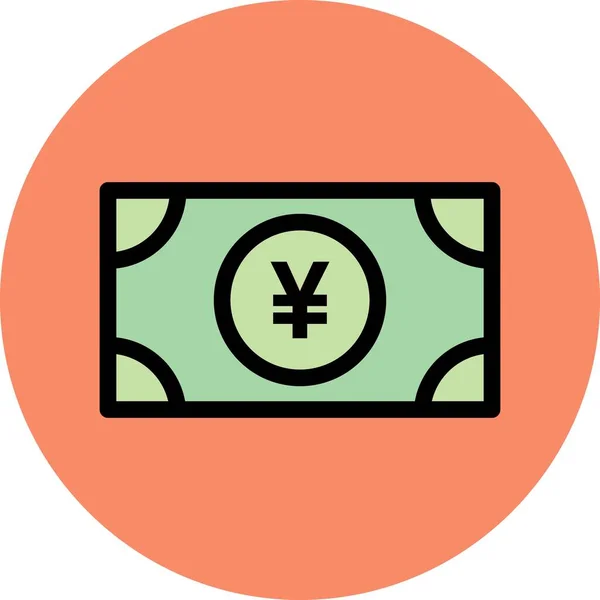 Yen Vector Icon Διανυσματική Απεικόνιση — Διανυσματικό Αρχείο