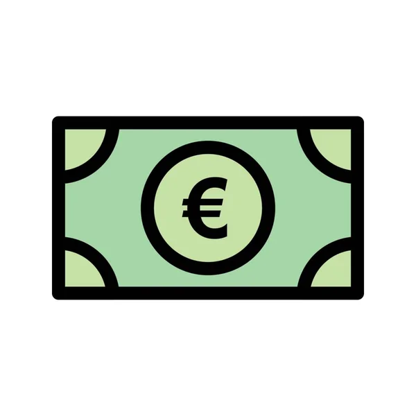 Icono Vectorial Euro Ilustración Vectorial — Vector de stock