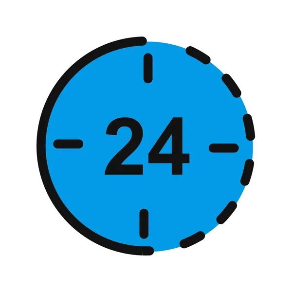 Relógio Vector Ícone Ilustração Vetorial — Vetor de Stock
