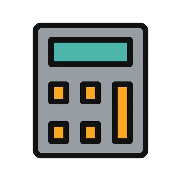 Calculadora Vector Ícone Ilustração Vetorial —  Vetores de Stock