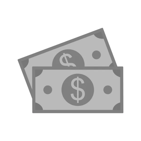 Dollar Pictogram Creatief Ontwerp Sjabloon — Stockvector