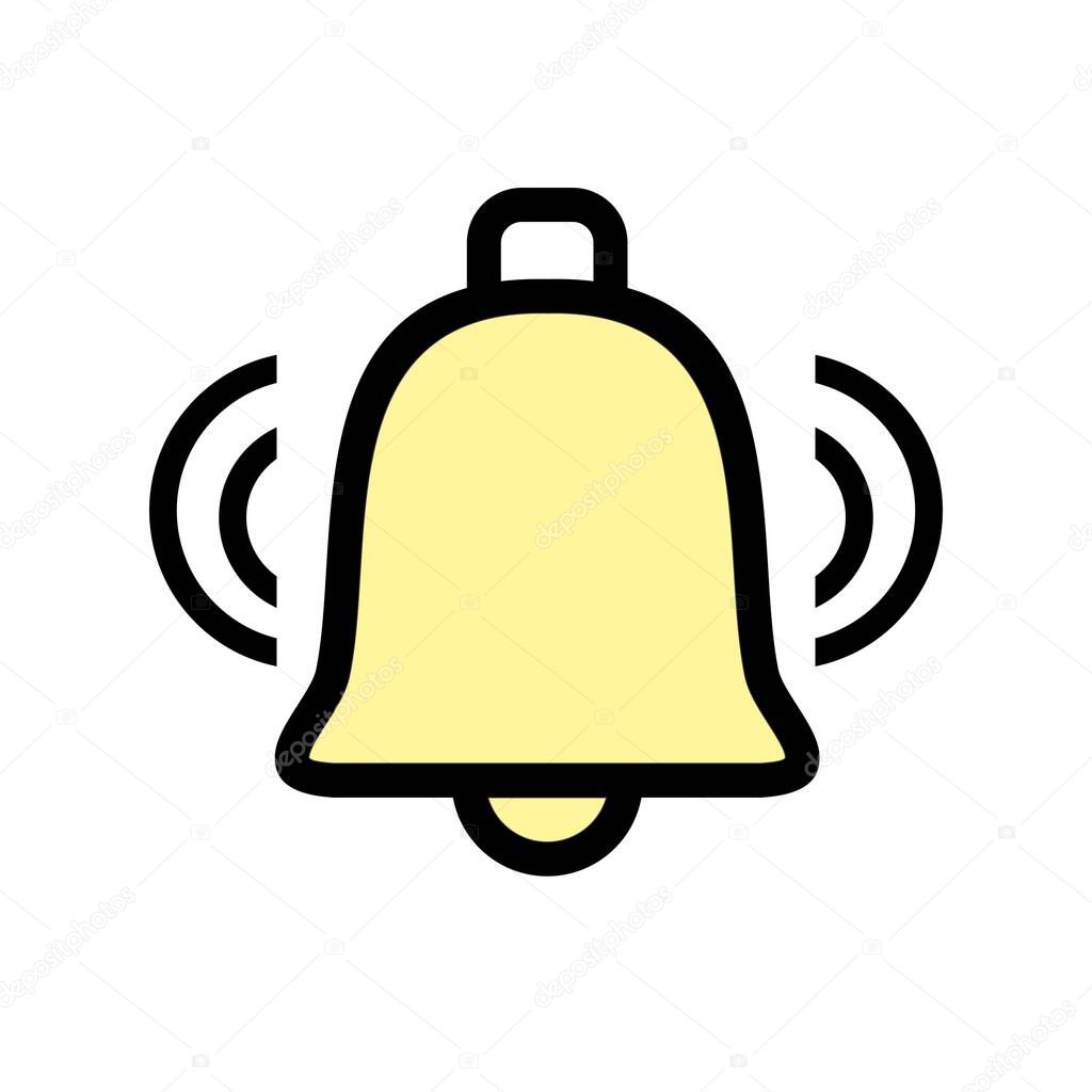 web graphic bell icon, vector illustration of notification icon
