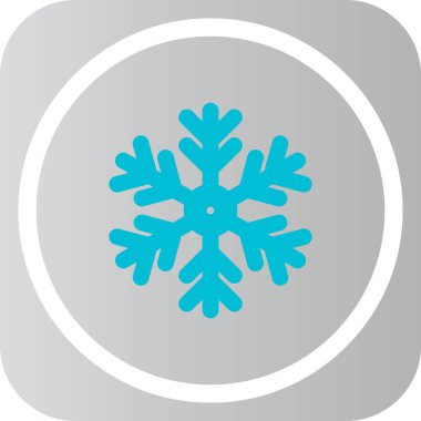 kar tanesi simgesi, yaratıcı tasarım şablonu, vektör illüstrasyonu