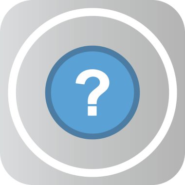 Gri arkaplanda soru simgesi yaratıcı tasarım vektörü şablonu