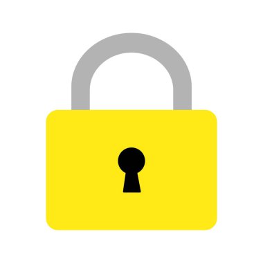 kilit simgesi yaratıcı tasarım vektör şablonu