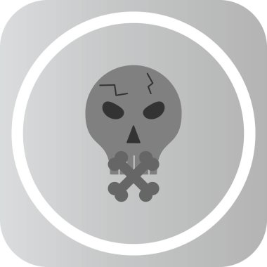 kafatası simgesi yaratıcı tasarım şablonu