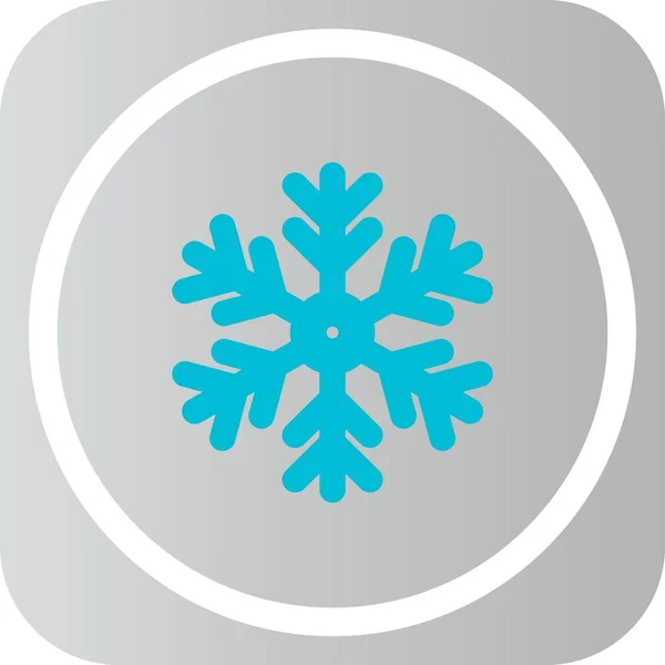 Snow Flake Icon Creative Design Template Vector Illustration — Stock Vector