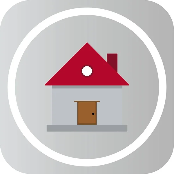 House Icon Creative Design Vector Template Grey Background — Stock Vector