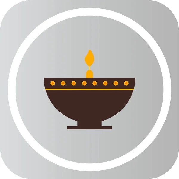 Шаблон Креативного Дизайна Лампы Diwali — стоковый вектор