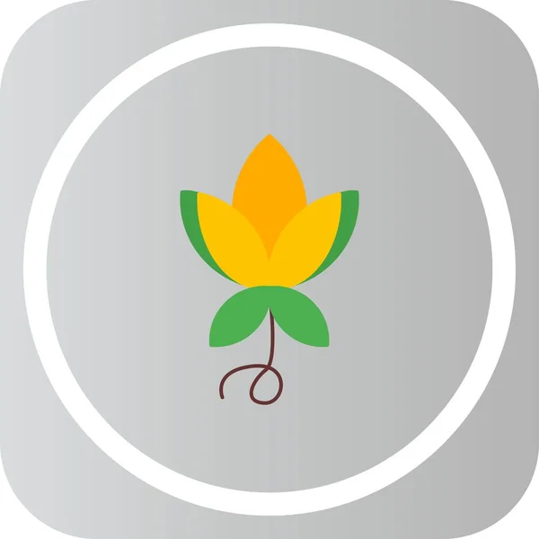 Квіткова Іконка Креативний Дизайн Шаблон — стоковий вектор