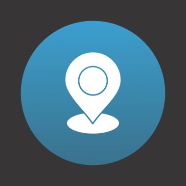  gps Konum simgesi, pin vektör illüstrasyonu, seyahat konsepti
