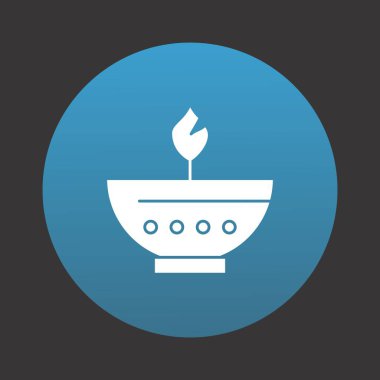  Projeniz için ışıklandırılmış kase simgesi