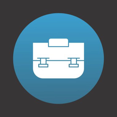  evrak çantası simgesi, yaratıcı tasarım şablonu, vektör 