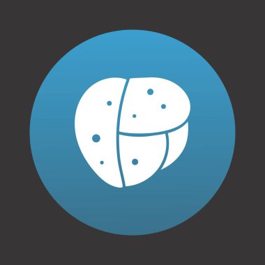  Projeniz için mavi arkaplanda örülmüş Ekmek Vektörü simgesi