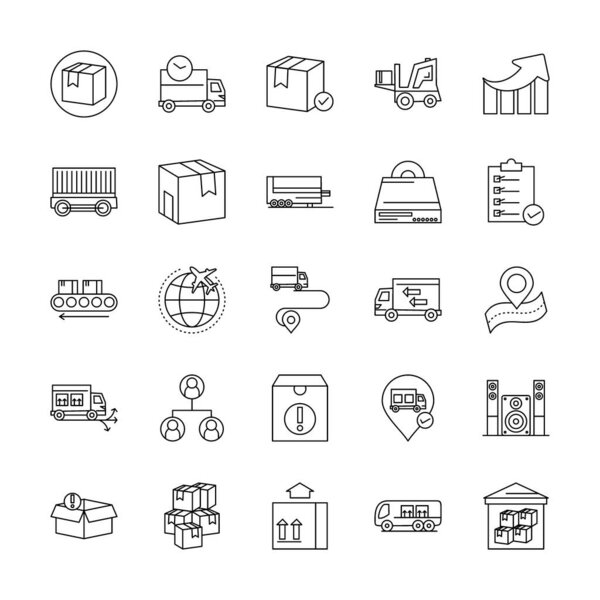 vector illustration of  Universal Icons Sheet