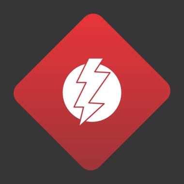 Projeniz için kırmızı arkaplanda ışıklandırma vektör simgesi