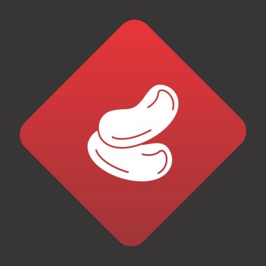 Web Grafik Fasulye simgesi, uyarı simgesi vektör illüstrasyonu