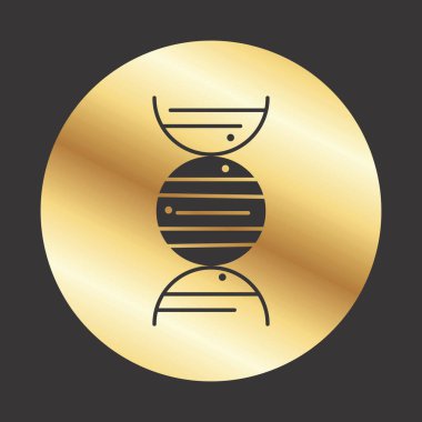 DNA simgesi, web grafiği, vektör illüstrasyonu 