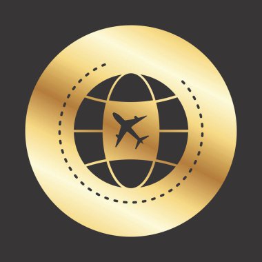 Projeniz için dünya turu simgesi