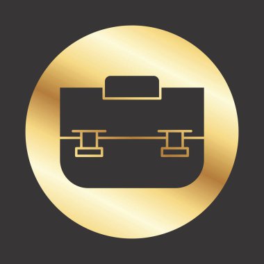  evrak çantası simgesi, yaratıcı tasarım şablonu, vektör 