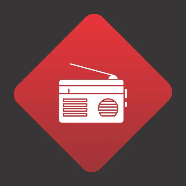 Icono Love Radio Para Proyecto — Vector de stock