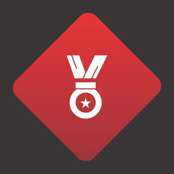 Icono Medalla Para Proyecto — Vector de stock