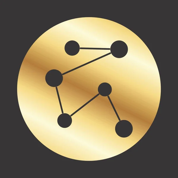Icona Dei Nodi Tuo Progetto — Vettoriale Stock