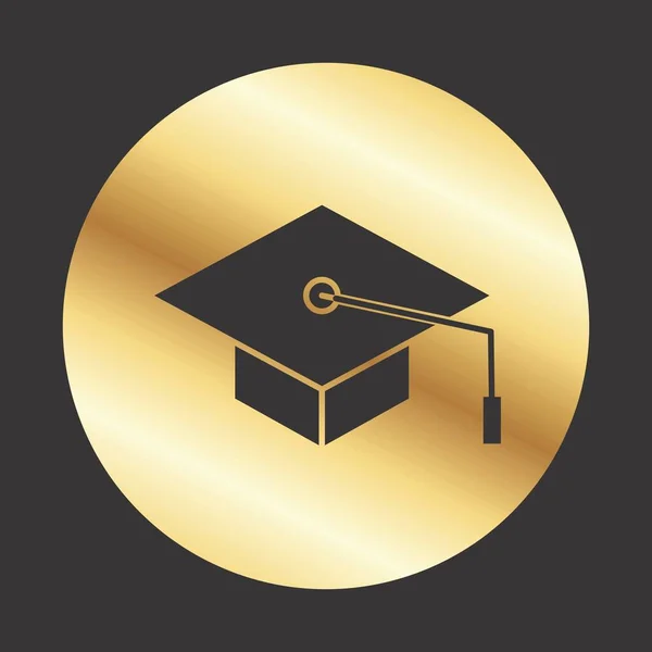Graduation Icoon Voor Project — Stockvector