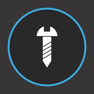 Projeniz için koyu arkaplan üzerinde Auger Bit vektör simgesi