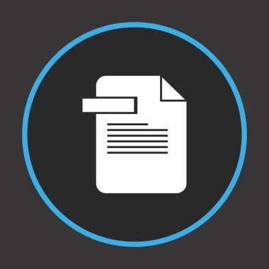  Projeniz için karanlık arkaplan üzerindeki dosya vektör simgesi