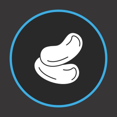 Web Grafik Fasulye simgesi, uyarı simgesi vektör illüstrasyonu