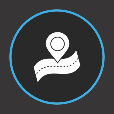  gps Konum simgesi, pin vektör illüstrasyonu, seyahat konsepti