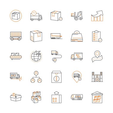 Evrensel Simgeler Sayfasının vektör çizimi