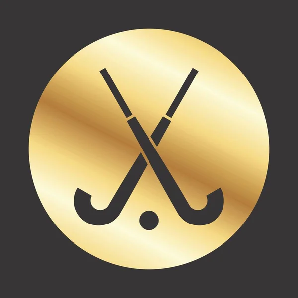 Bâton Hockey Icône Pour Votre Projet — Image vectorielle